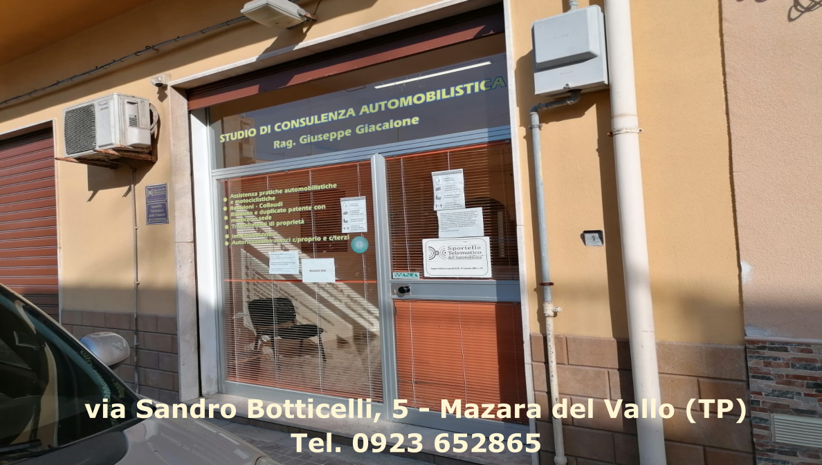 Dott. Giuseppe Giacalone agenzia automobilistica su prenotocomodo.it